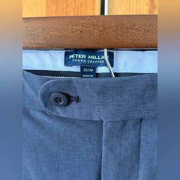 NWT! Peter Millar Surge Performance Pants 33x34 Navy